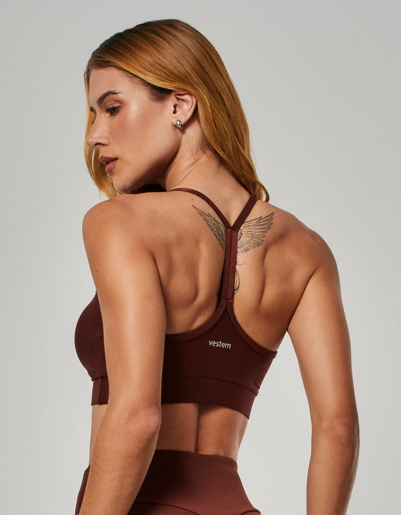 Vestem - Top Média Sustentação Cosmic Marrom Sépia - TOP1126.O26.C0697
