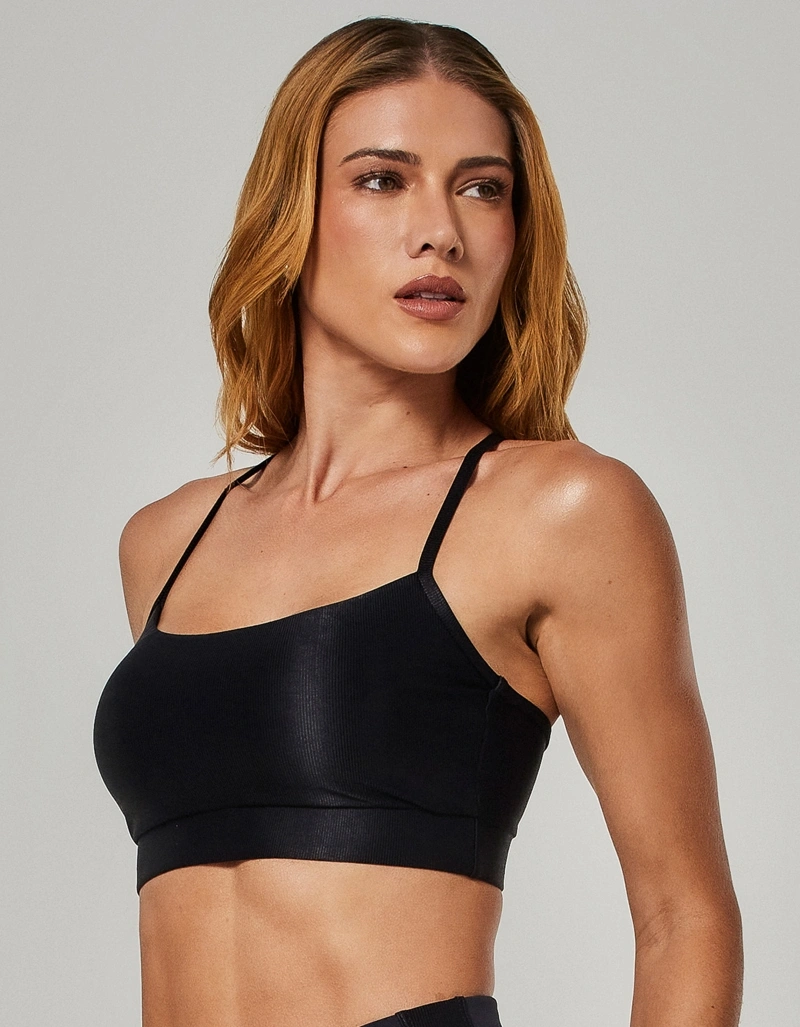 Vestem - Top Média Sustentação Cosmic Preto - TOP1126.O26.C0002