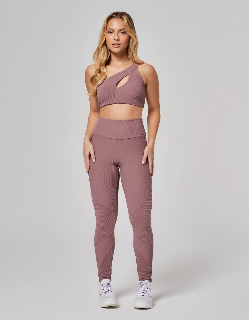 Vestem - Top Alta Sustentação Assimétrico Wish Marrom Cacau - TOP1230.O26.C0596