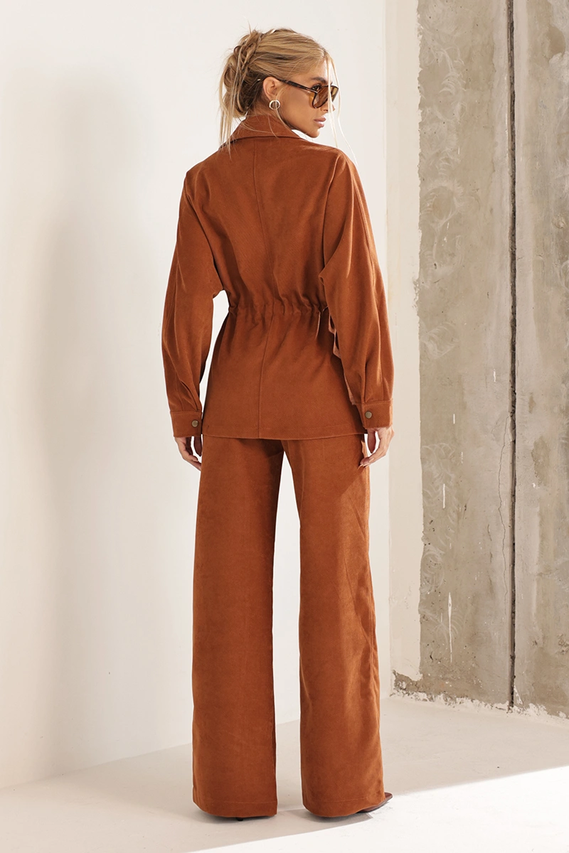 Dot Clothing - Set Dot Clothing Ariane Caramel Jacket and Pants - 2998BEGE