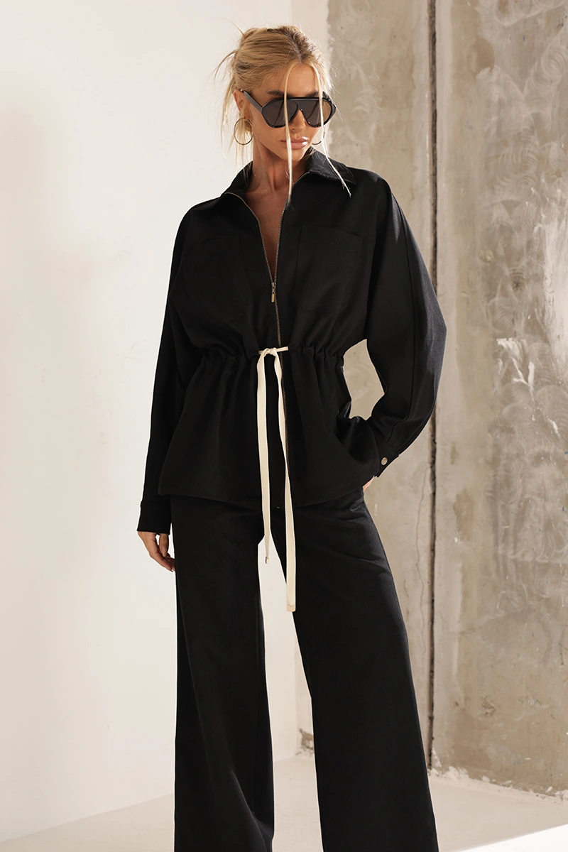 Dot Clothing - Set Dot Clothing Ariane Black Jacket and Pants - 2998PRETO