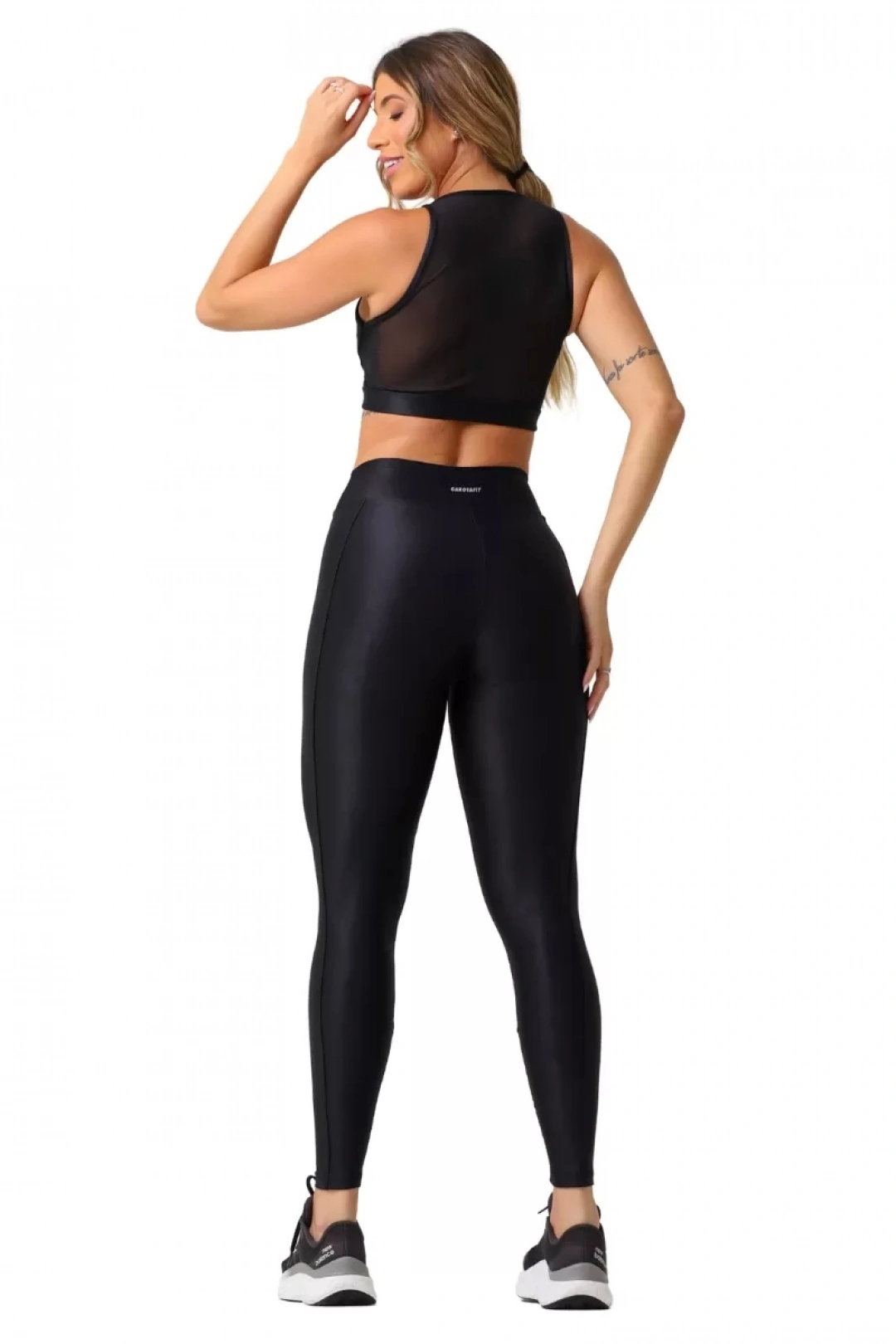Garotafit - Conjunto Cheris Preto - FCS396A