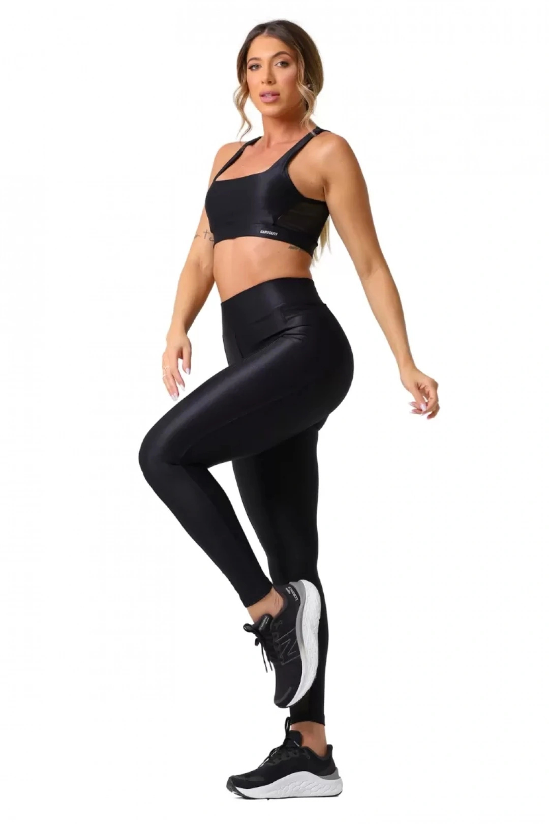 Garotafit - Conjunto Cheris Preto - FCS396A