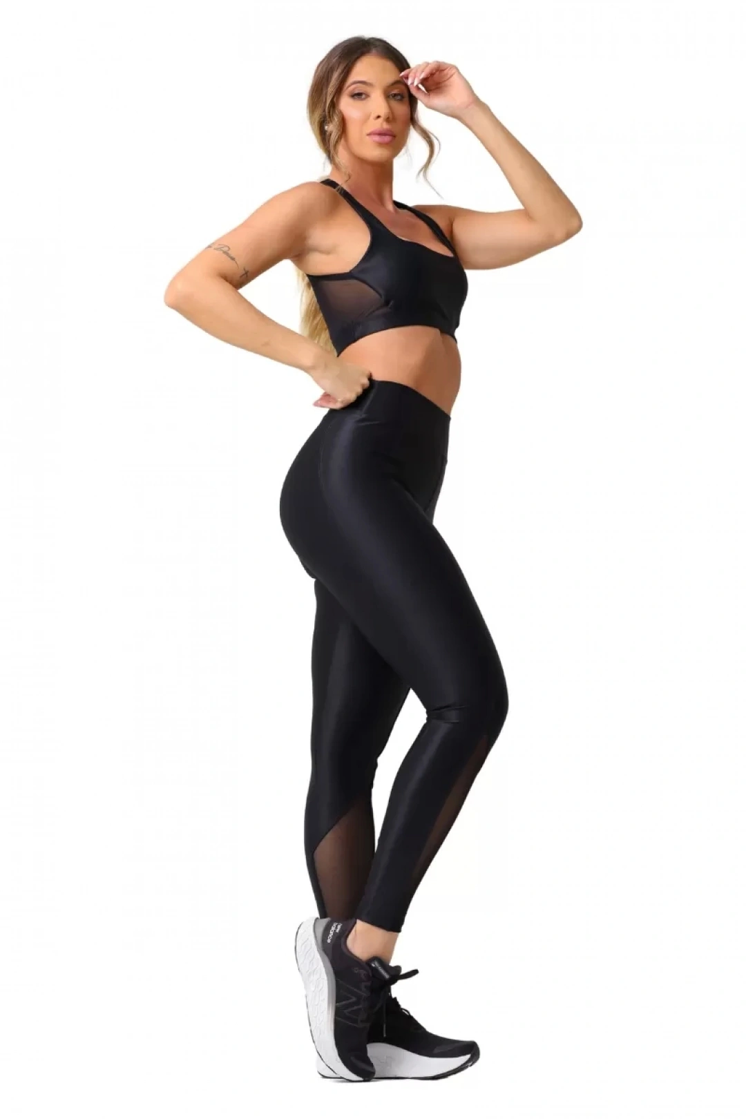 Garotafit - Conjunto Cheris Preto - FCS396A