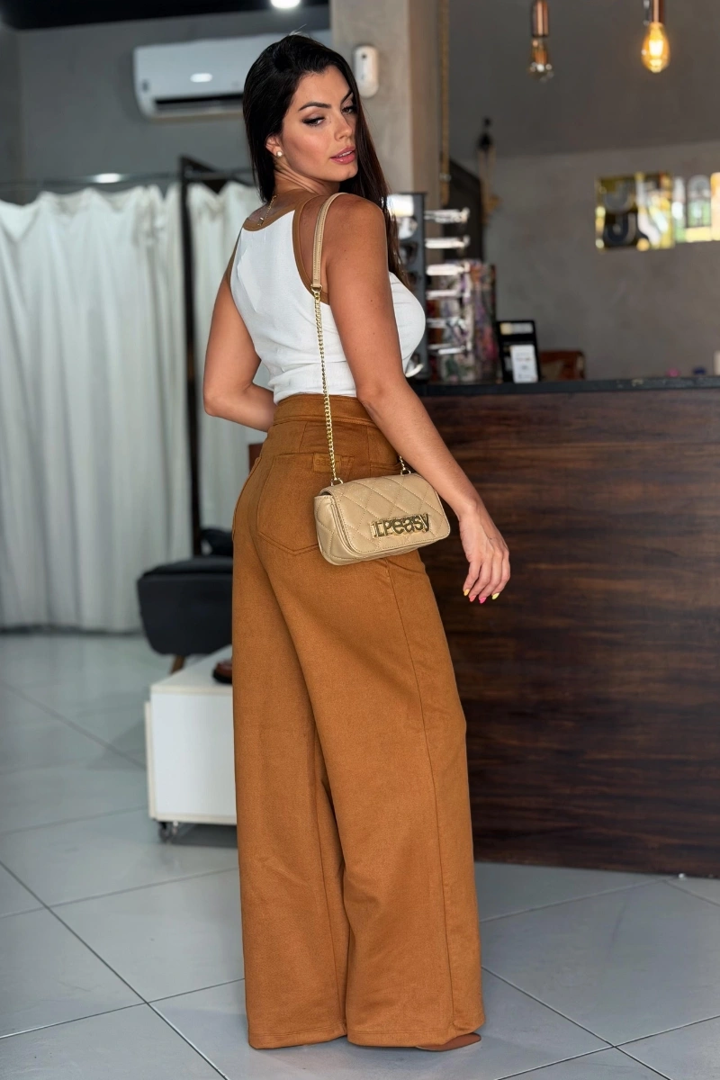 LANÇA PERFUME - Calça Wide Leg Lança Perfume - 3407