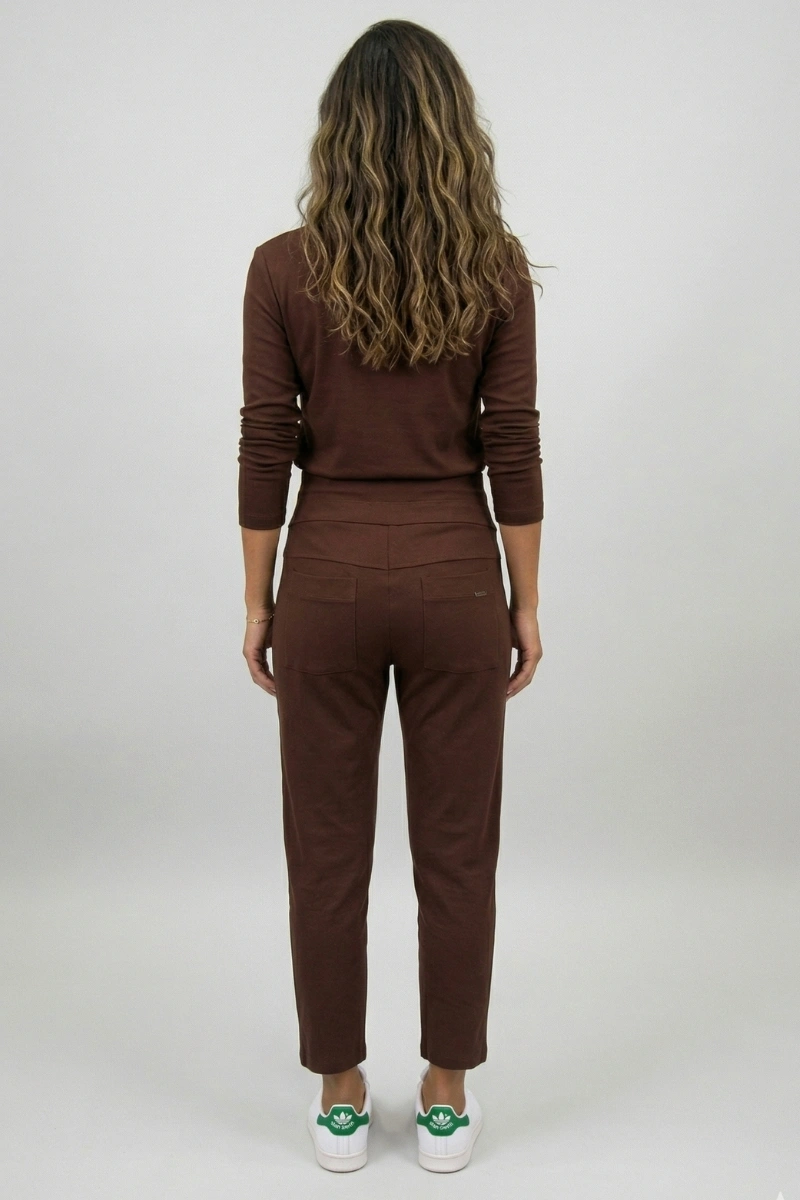 Hidrogênio - CALÇA JOGGER CÓS FRANZIDO BARBARA CAFÉ - 20746098