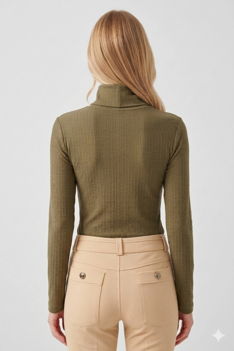 Hidrogênio - BLUSA QUADRADA MG LONGA GOLA ALTA VERDE - 20757009