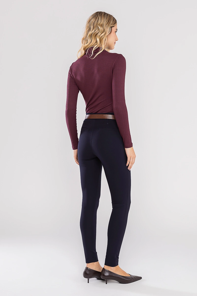 Hidrogênio - BLUSA MG LONGA GOLA ALTA MALHA TEXTURIZADA BORDO - 20754097