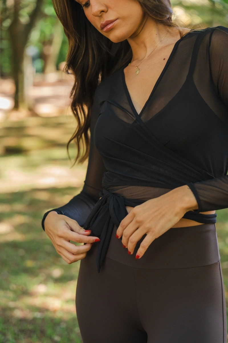 Trilha Verão - Cropped M/L Versátil Tule - R0500