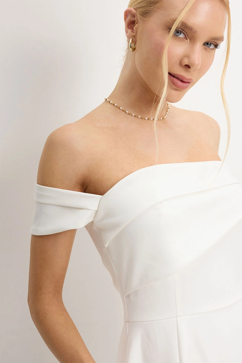 Miss Misses - Vestido Morgana Off White - 54785030