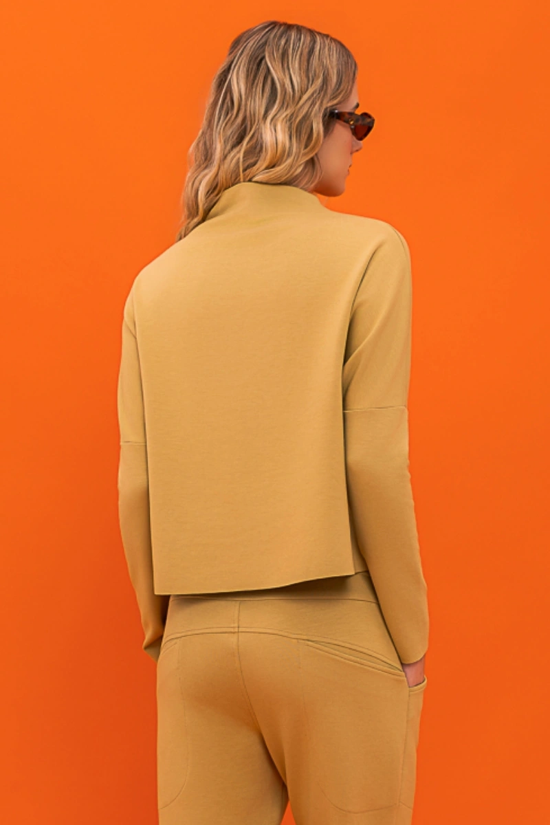 Hidrogênio - BLUSA MG LONGA GOLA A FIO CANA - 20765613