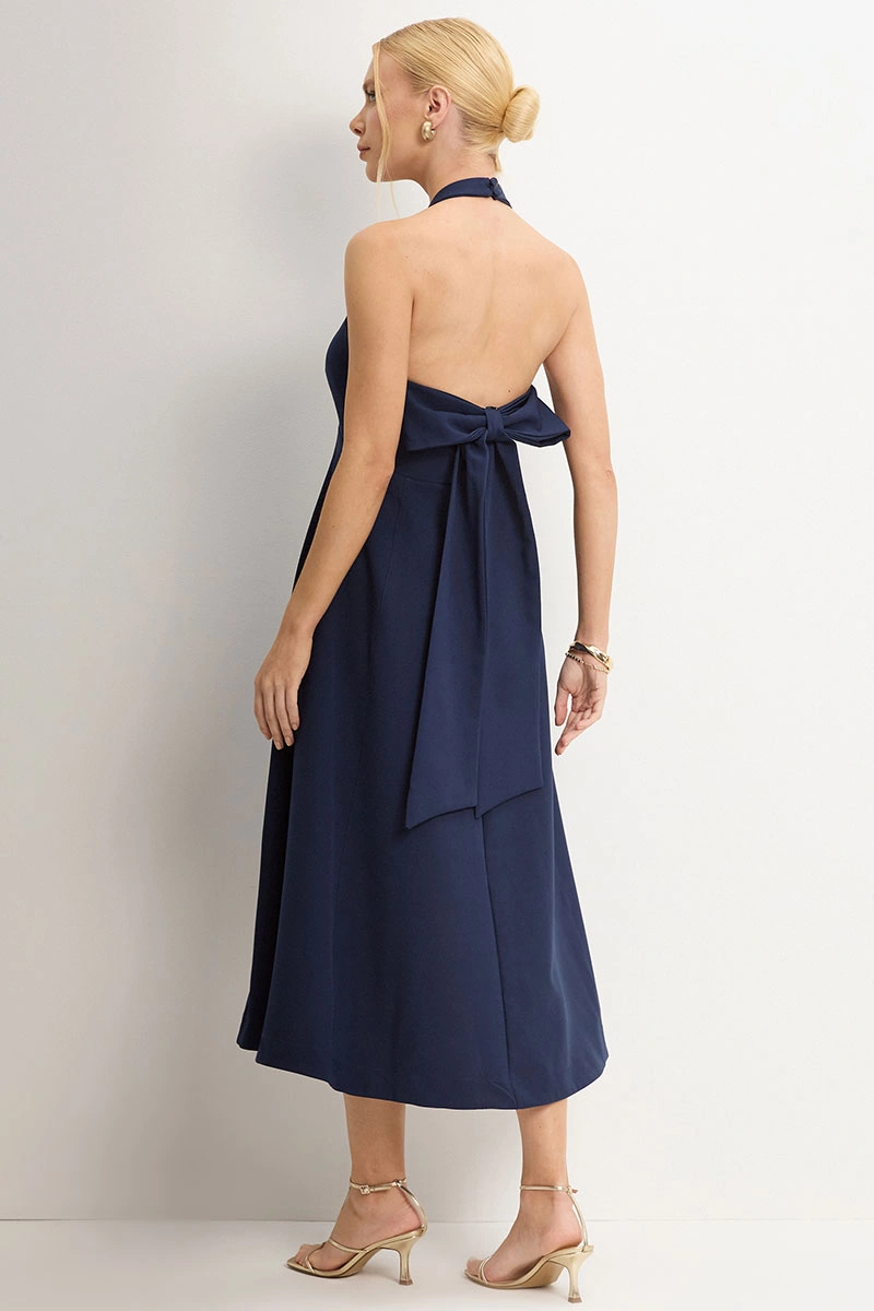 Miss Misses - Vestido Filomena Azul Marinho - 54776004