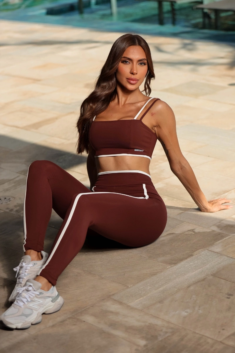 Garotafit - Brown/Off-White Flap Set - FCS410M