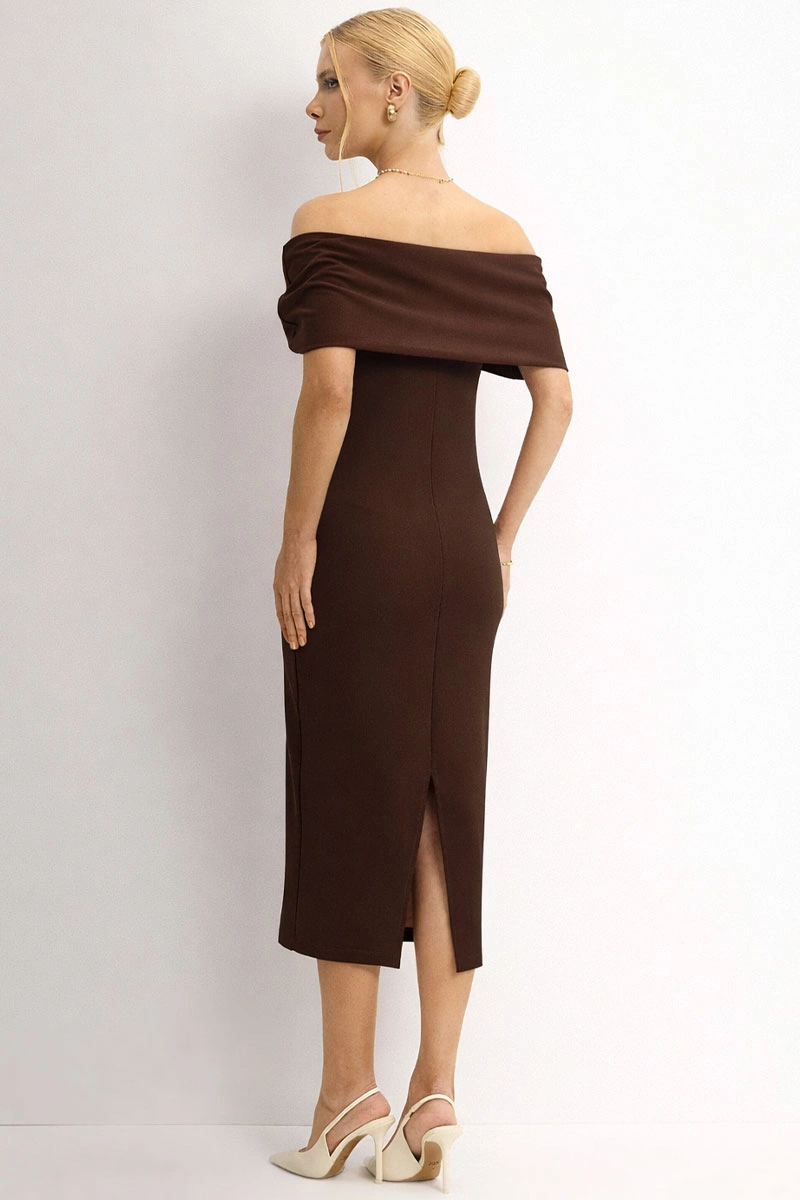 Miss Misses - Vestido Dalila Marrom - 54791214