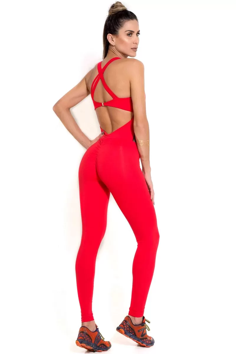 Canoan - Jumpsuit Green Red - 26104 Canoan - Jumpsuit Green Red - 26104