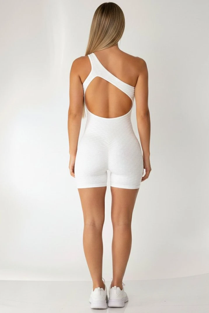 Canoan - Romper Tropical Scrunch Booty White - 16001