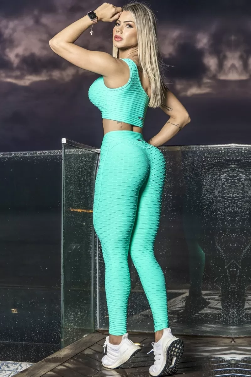 Canoan - Pants Legging Scrunch Booty Mint Green - 11047 Canoan - Pants Legging Scrunch Booty Mint Green - 11047
