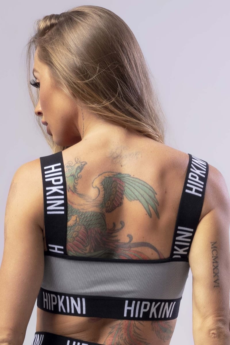 Hipkini - Textured Wave Firness Top with Elastic - 3338582