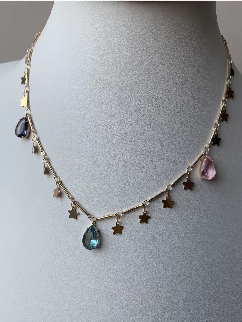 Mikabe - Colar Star Gotas - MK244