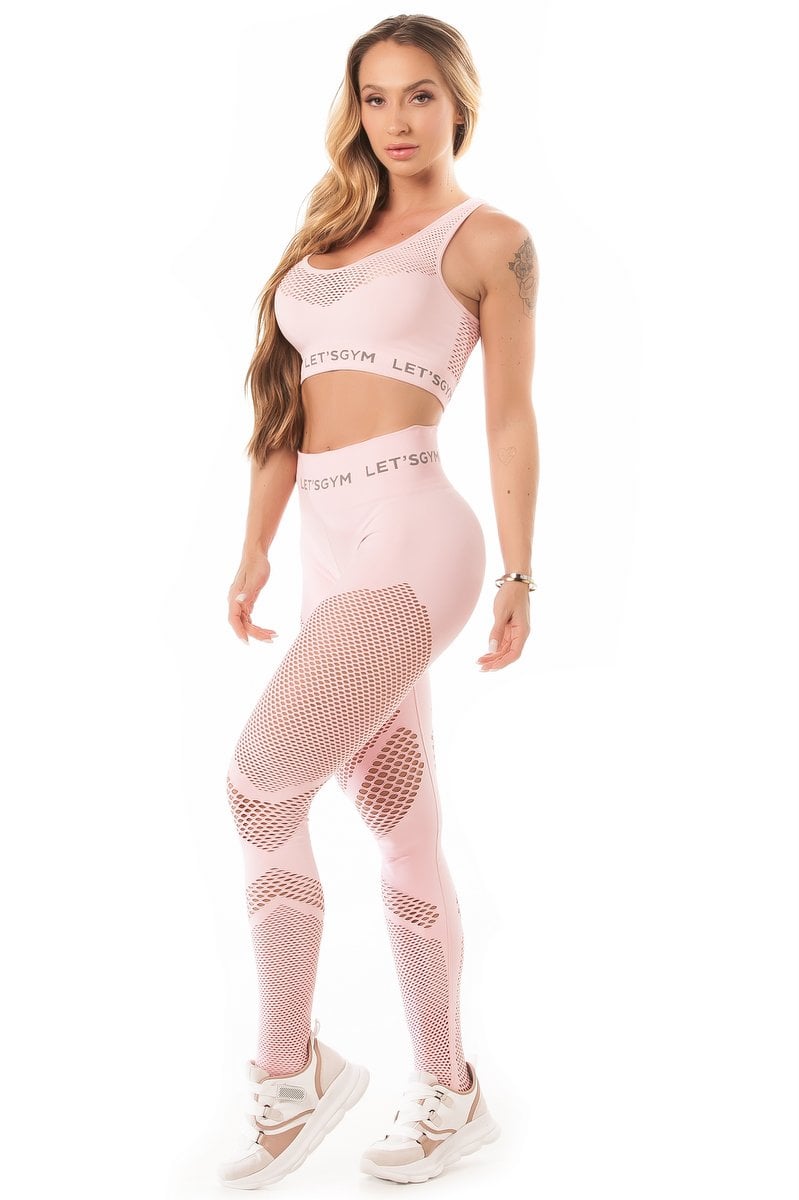 Lets Gym - Legging Seamless Stylish Pink - 1006ERO