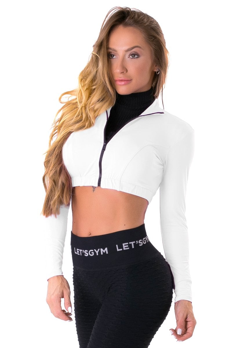 Lets Gym - Shirt Cropped Style Trend White - 1152CBR