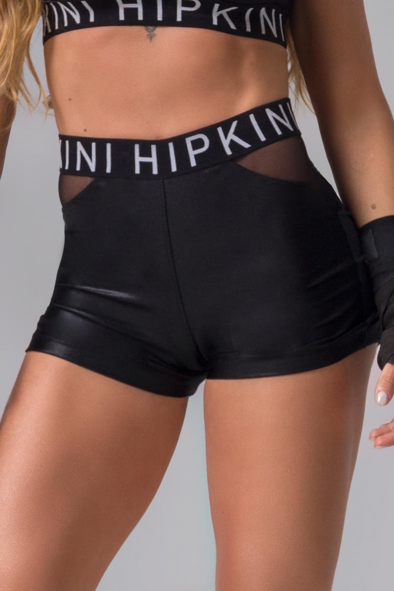 Hipkini - Fight Fitness Black shorts with tulle - 3338715 Hipkini - Fight Fitness Black shorts with tulle - 3338715