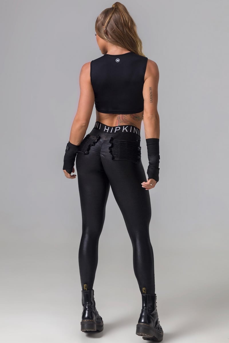 Hipkini - Top Fight Fitness Black with Laser Cut - 3338716 Hipkini - Top Fight Fitness Black with Laser Cut - 3338716