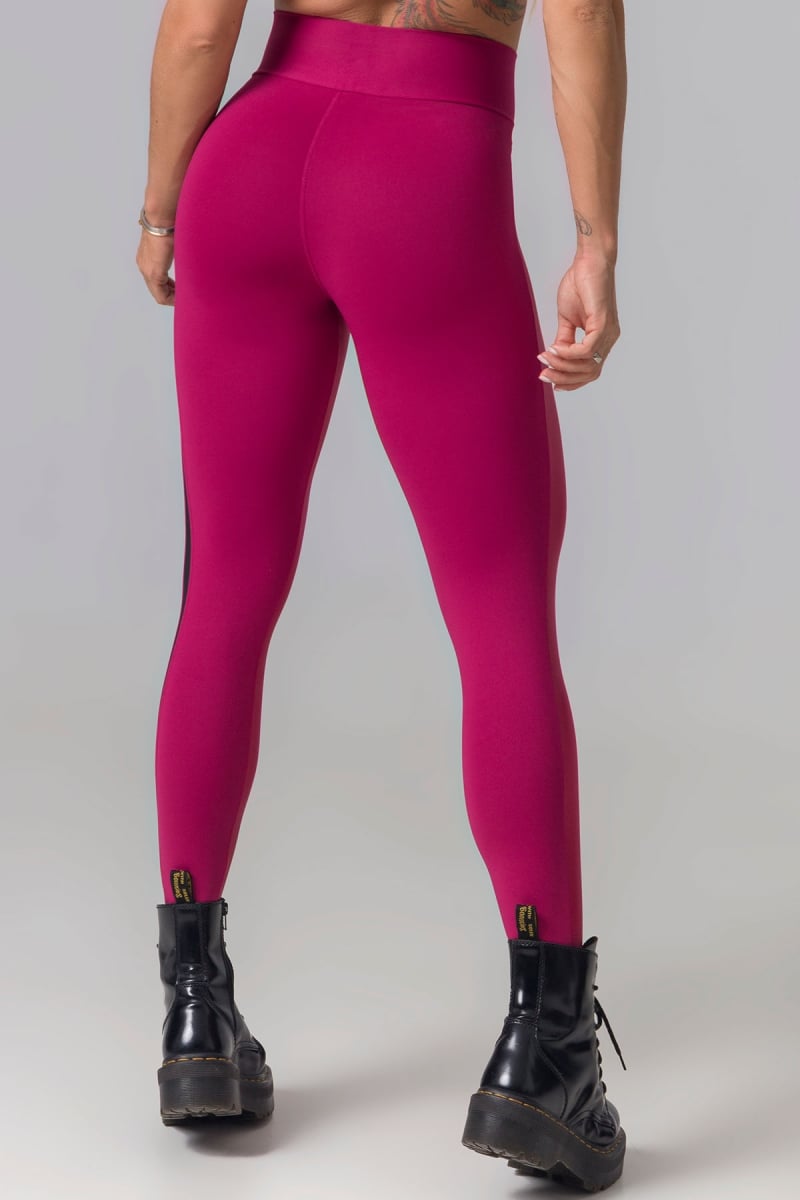 Hipkini - Legging Fight Fitness Marsala with tulle - 3338722