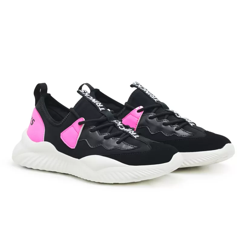 Trincks Calçados - Pre-Sale - Black and Pink Shoes - T5PP148 Trincks Calçados - Pre-Sale - Black and Pink Shoes - T5PP148