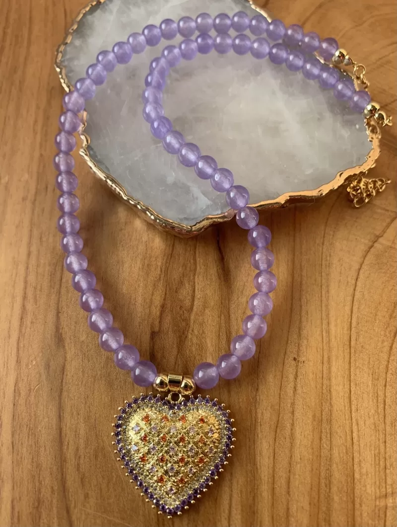 Mikabe - Necklace Fantasy Lilac - MK361