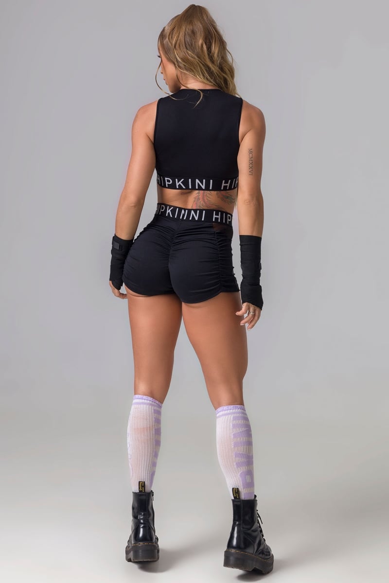 Hipkini - BLACK FIGHT FITNESS TOP WITH ELASTIC - 3338714 Hipkini - BLACK FIGHT FITNESS TOP WITH ELASTIC - 3338714