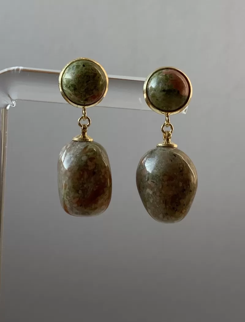 Mikabe - Earring Unakita Light Green - MK476