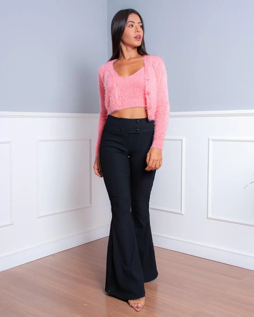 Miss Misses - Miss Misses Pants with Black Buttons - 10006632 Miss Misses - Miss Misses Pants with Black Buttons - 10006632