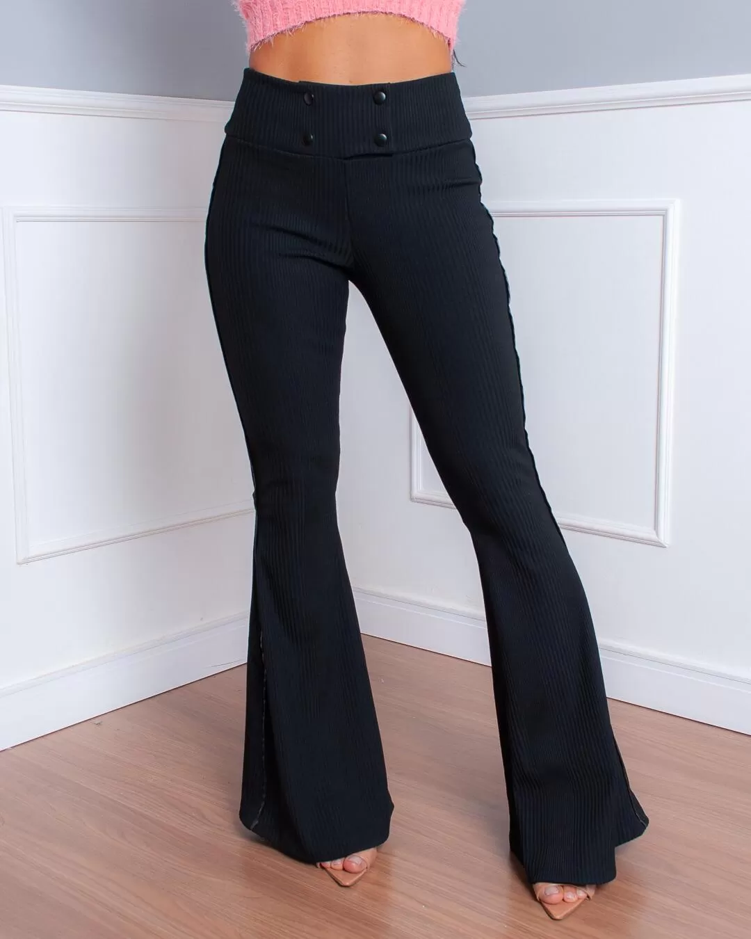 Miss Misses - Miss Misses Pants with Black Buttons - 10006632 Miss Misses - Miss Misses Pants with Black Buttons - 10006632