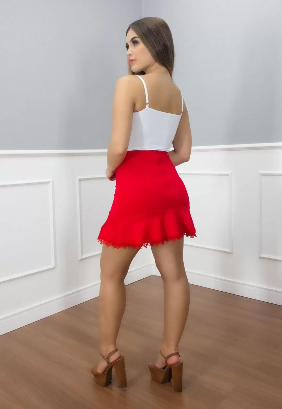 Limone - Skirt Limone frill and Red Gripir - 10003369 Limone - Skirt Limone frill and Red Gripir - 10003369