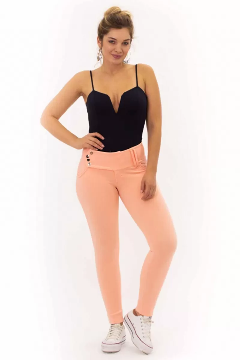 Miss Misses - Pants Miss Misses Rosê wide waistband - 10010856 Miss Misses - Pants Miss Misses Rosê wide waistband - 10010856