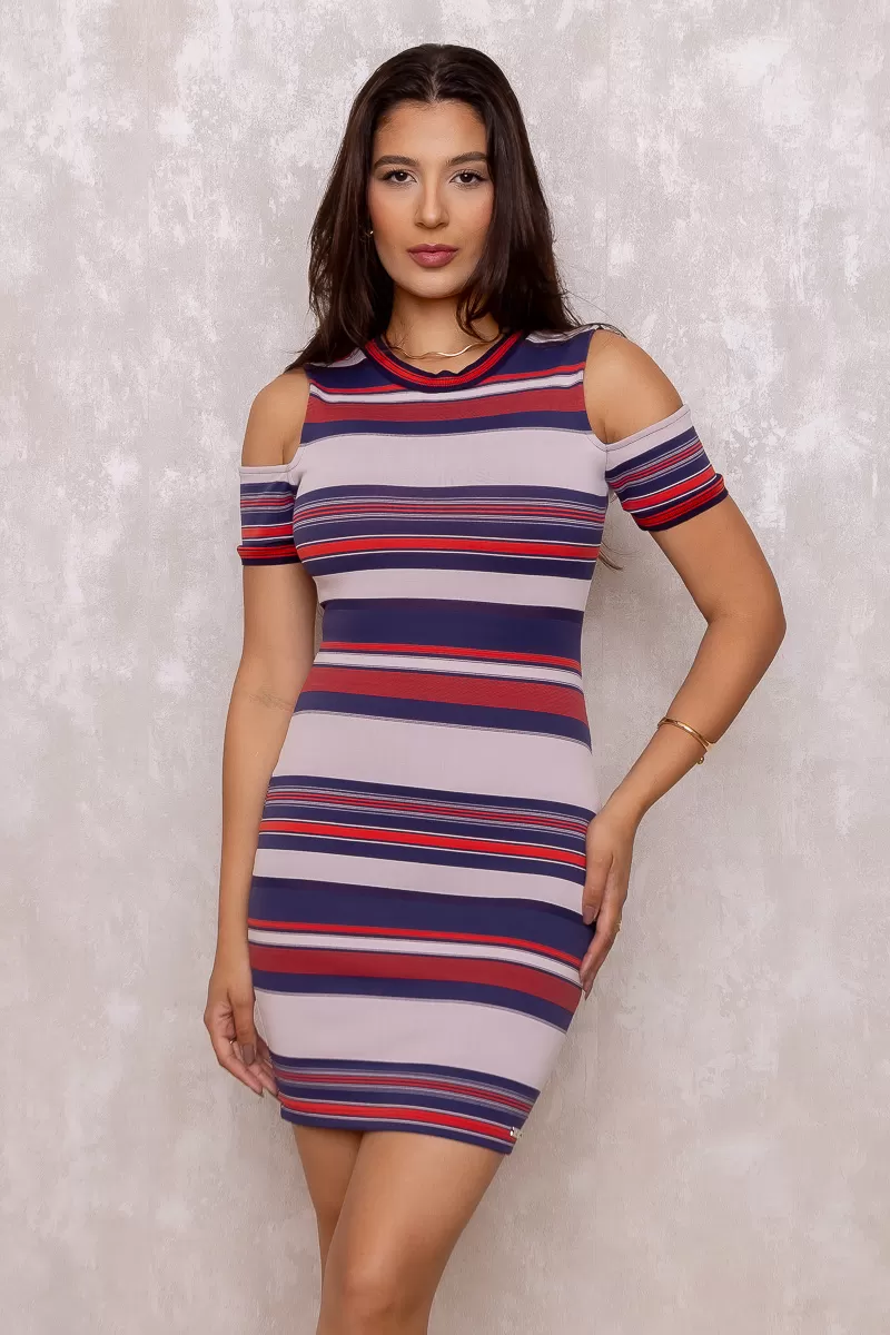 Limone - Dress Limone Fashions Green and Orange Striped - 10002882 Limone - Dress Limone Fashions Green and Orange Striped - 10002882