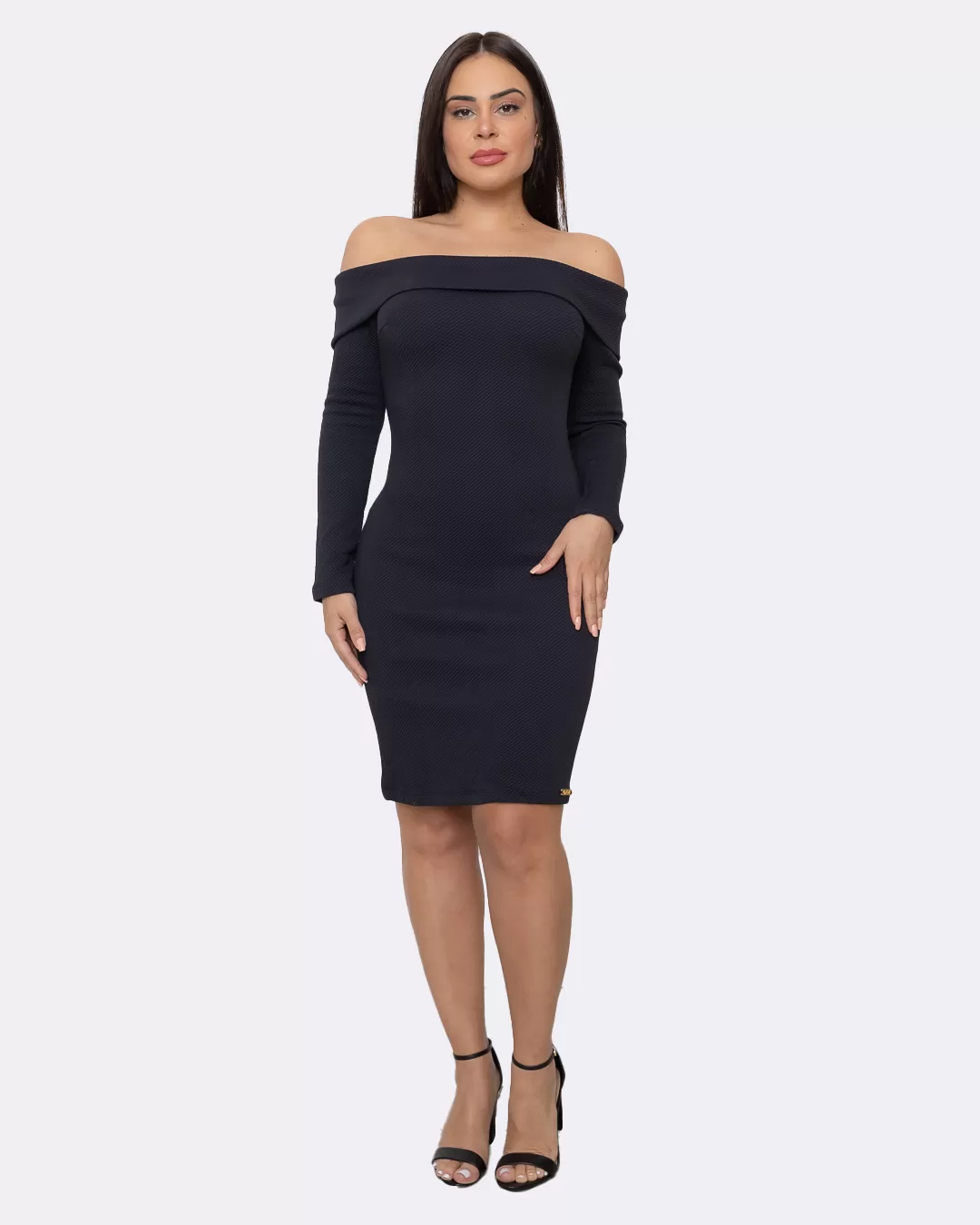 Limone - Dress LimoneTubinho shoulder to shoulder long sleeve Black - 10012096 Limone - Dress LimoneTubinho shoulder to shoulder long sleeve Black - 10012096