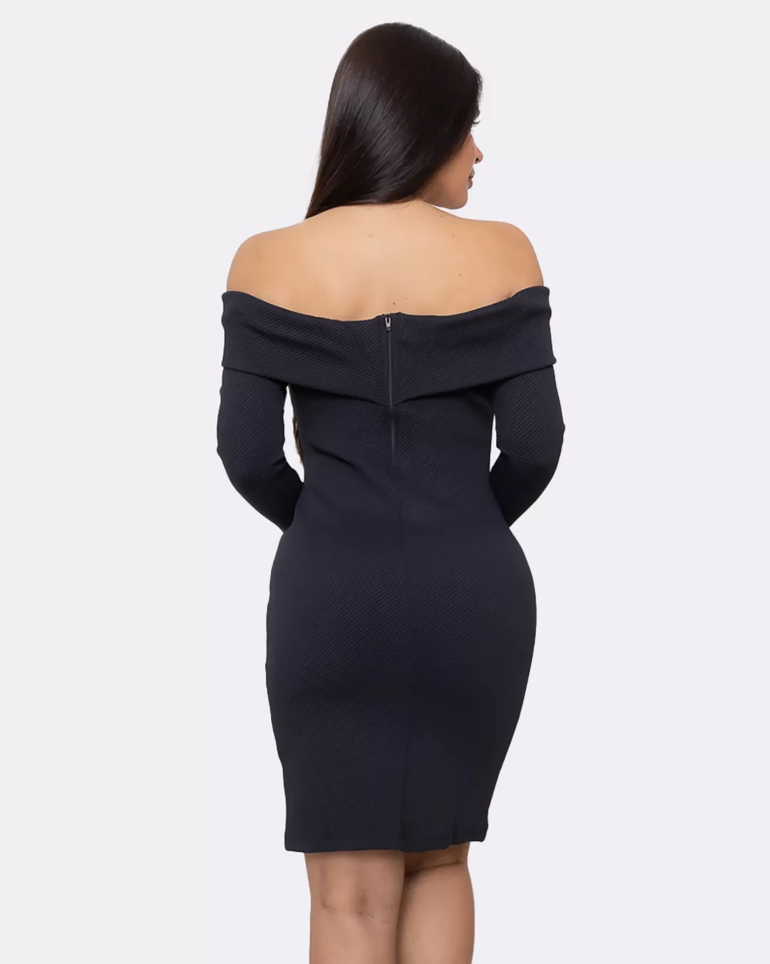 Limone - Dress LimoneTubinho shoulder to shoulder long sleeve Black - 10012096 Limone - Dress LimoneTubinho shoulder to shoulder long sleeve Black - 10012096