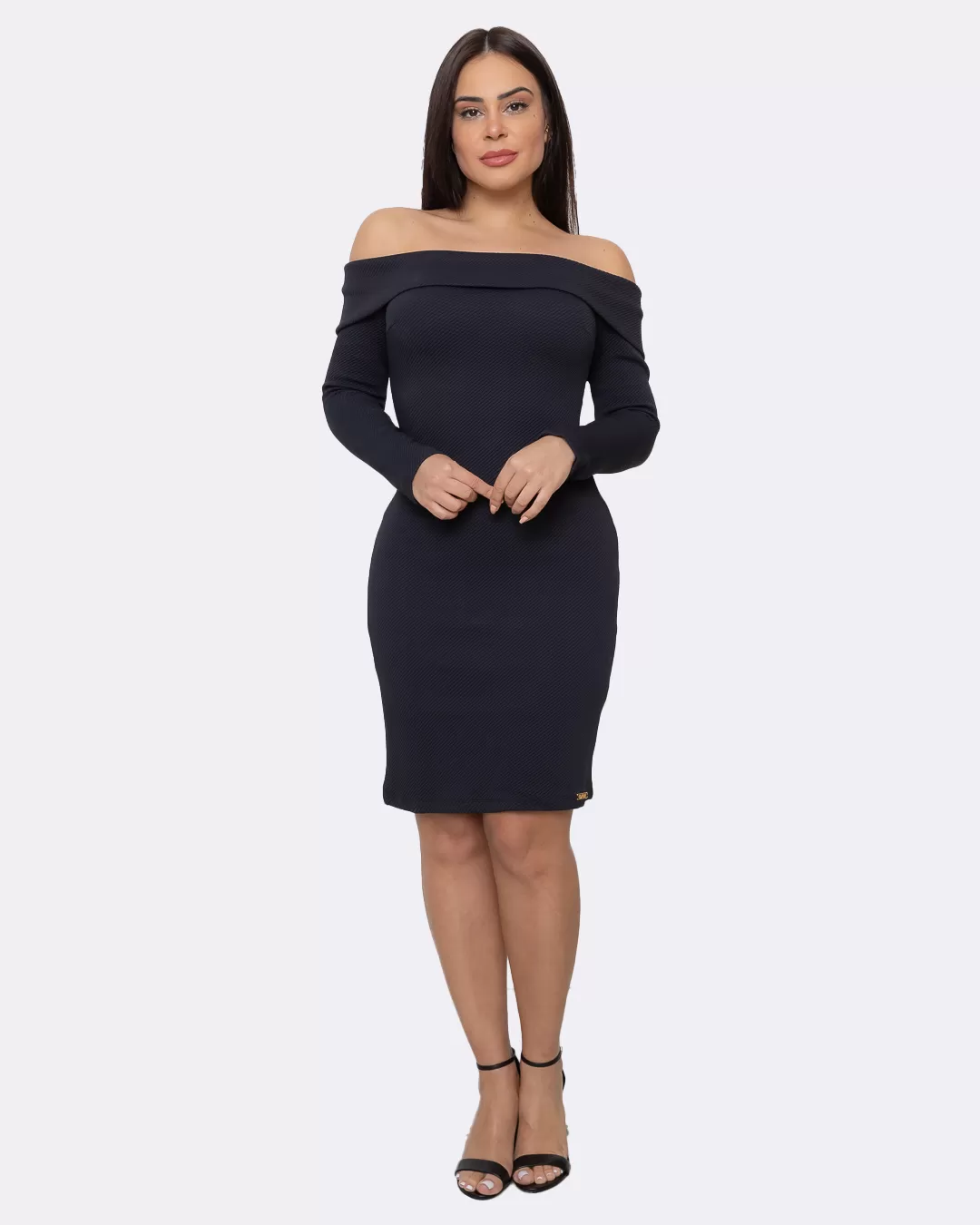 Limone - Dress LimoneTubinho shoulder to shoulder long sleeve Black - 10012096 Limone - Dress LimoneTubinho shoulder to shoulder long sleeve Black - 10012096