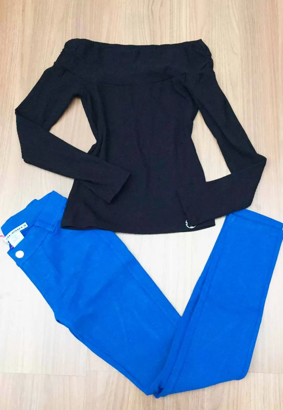 Miss Misses - Pants Miss Misses leggings with blue pocket 04-219 - 1000231 Miss Misses - Pants Miss Misses leggings with blue pocket 04-219 - 1000231