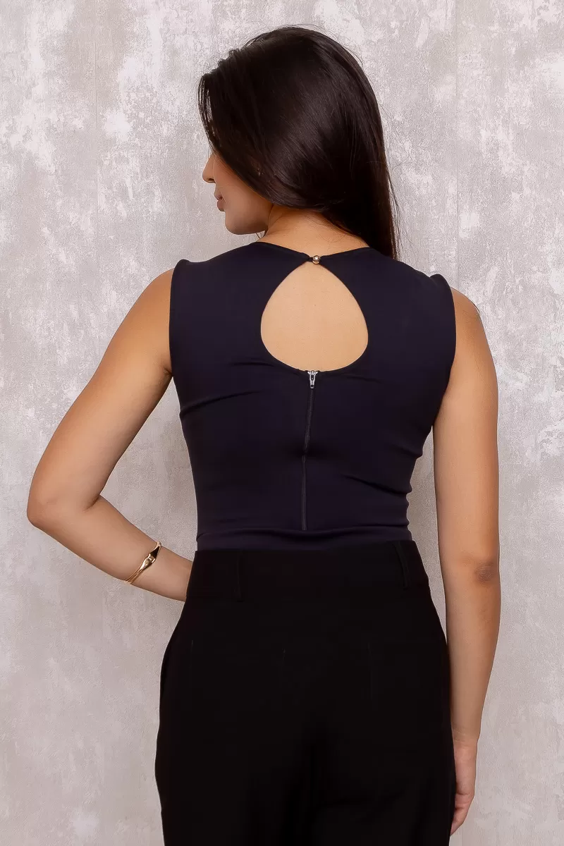 Limone - Body Limone with Tulle and Black Stones - 10012180 Limone - Body Limone with Tulle and Black Stones - 10012180
