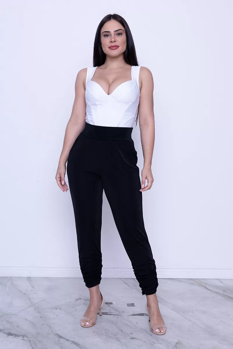 Miss Misses - Miss Misses Pants with Black Ruffles - 10012627
