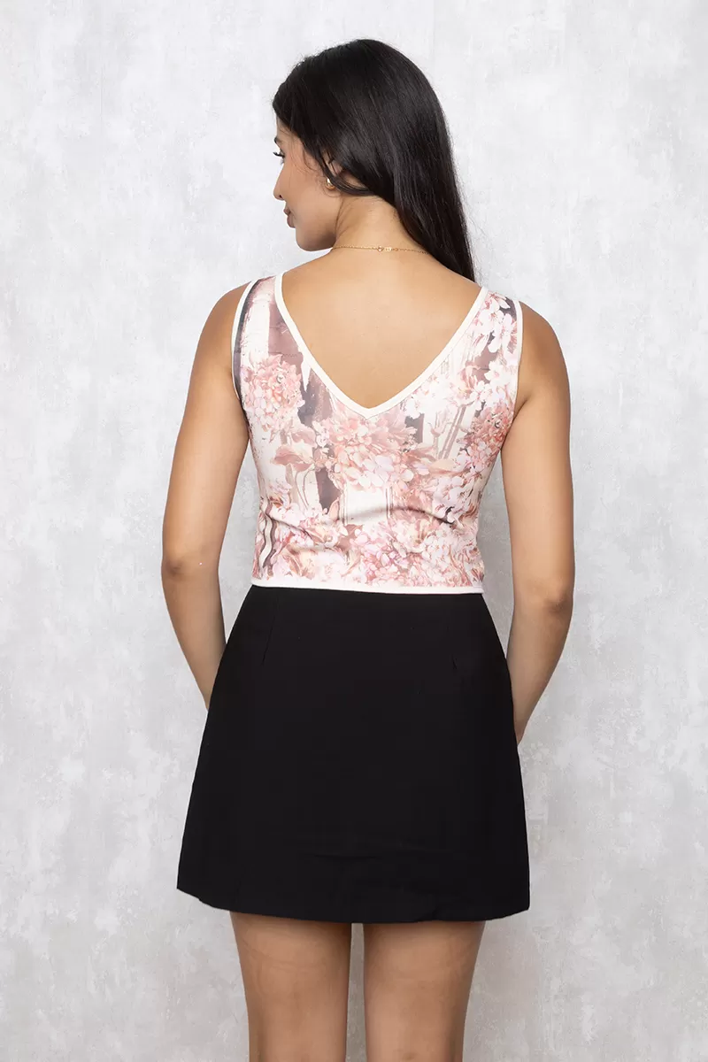  - Copped Nathalia Freitas Printed Beige - 10012836