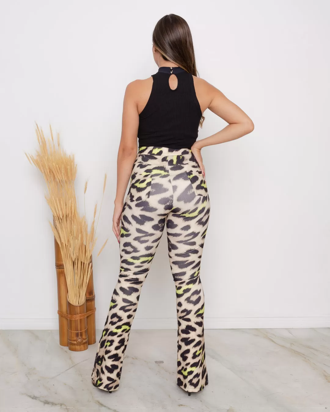 Limone - Pants Limone with Printed Jaguar Zipper - 10013188 Limone - Pants Limone with Printed Jaguar Zipper - 10013188