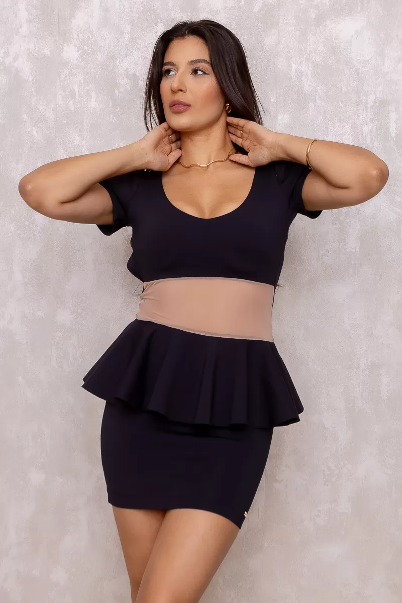 Limone - Dress Limone Tulle Front Black - 1002216 Limone - Dress Limone Tulle Front Black - 1002216