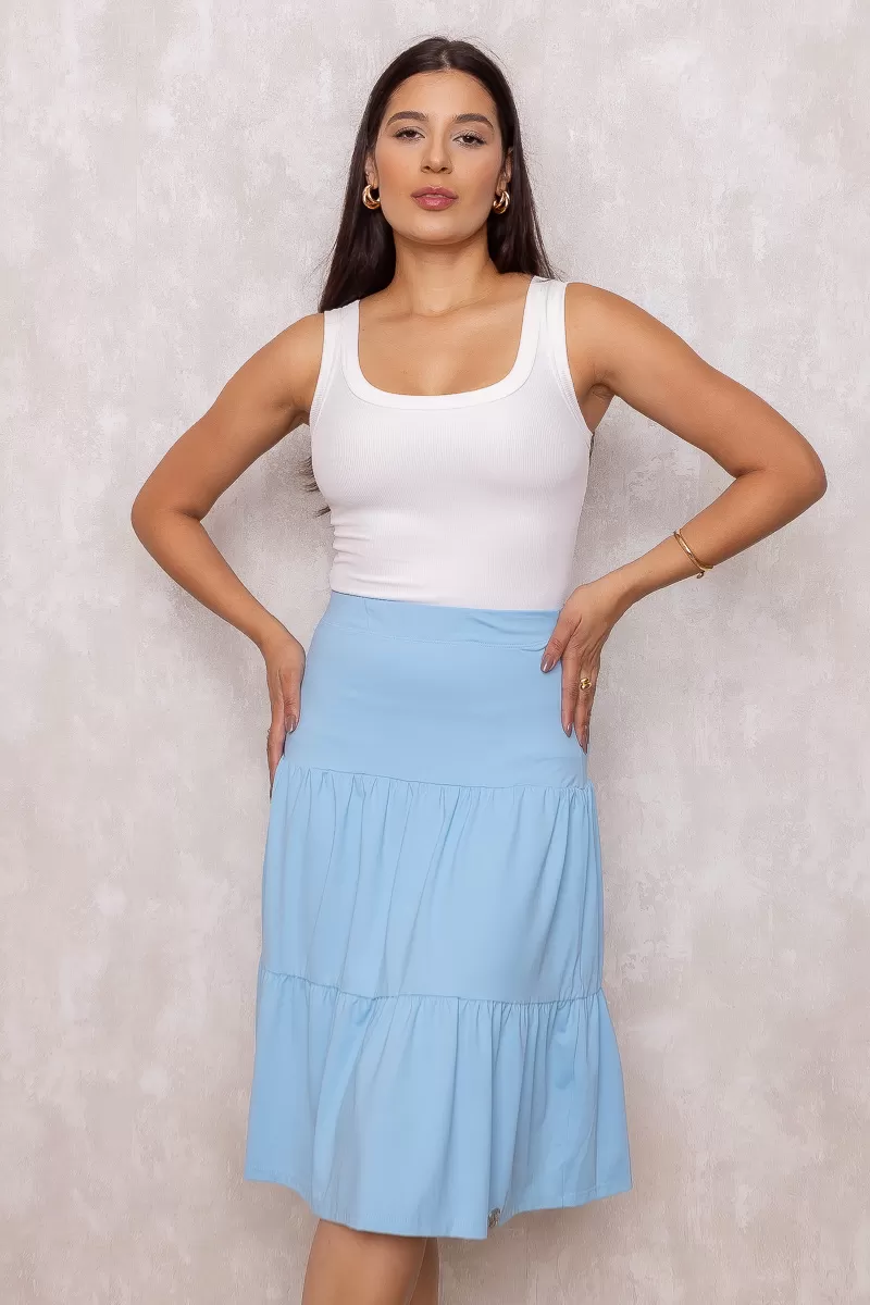 Miss Misses - Skirt Miss Misses Midi BLUE - 80068002 Miss Misses - Skirt Miss Misses Midi BLUE - 80068002