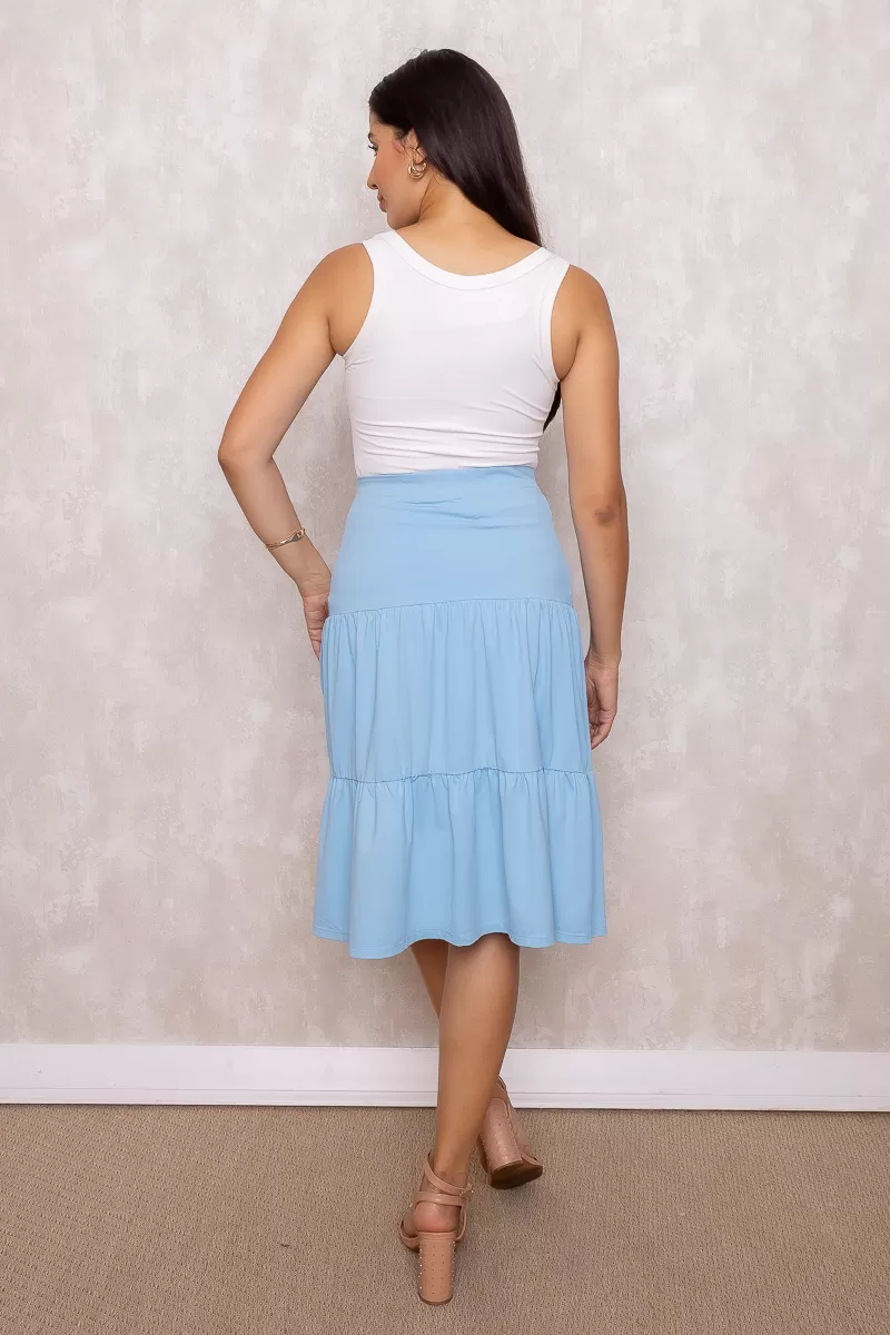 Miss Misses - Skirt Miss Misses Midi BLUE - 80068002 Miss Misses - Skirt Miss Misses Midi BLUE - 80068002