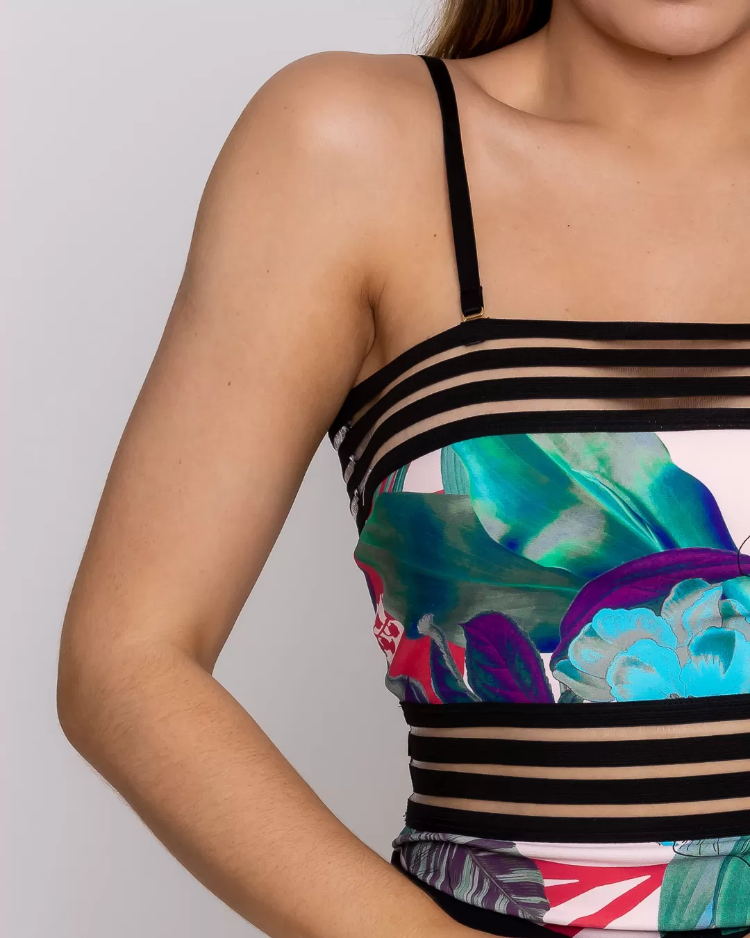 Miss Misses - Body Miss Misses elastic detail Pink Print - 10002563