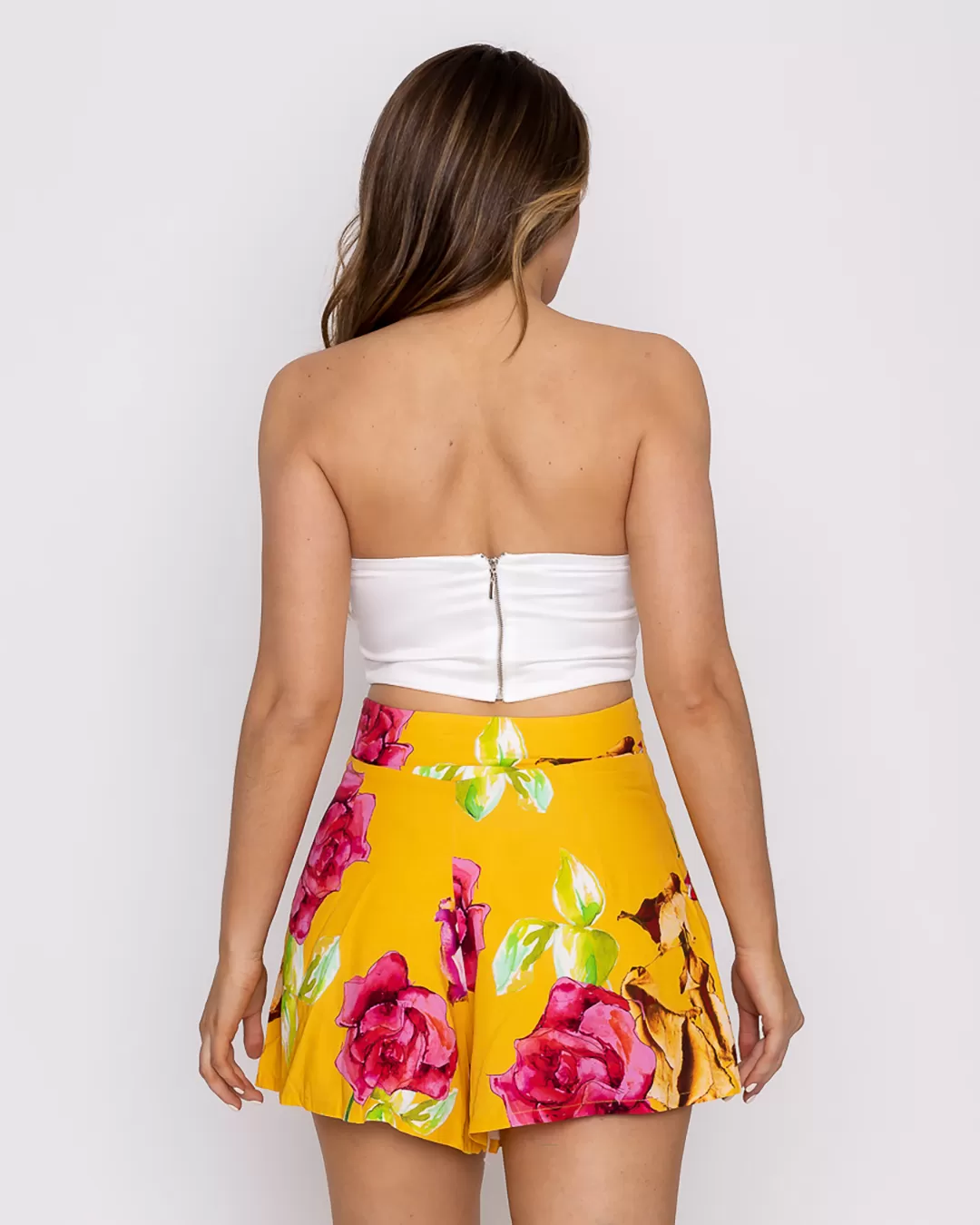 Limone - Yellow Floral Lemon Shorts - 10003033 Limone - Yellow Floral Lemon Shorts - 10003033